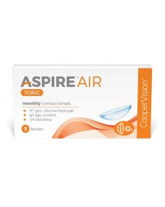 CooperVision Aspire Air Toric Monthly Disposable Contact Lenses 3 Pcs